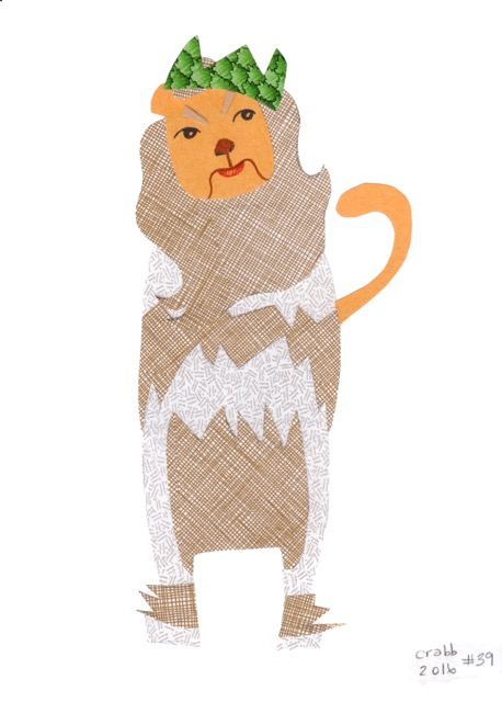 #39 the cowardly lion
5”x7” 
what I used:
universal map, security envelope, colored envelope