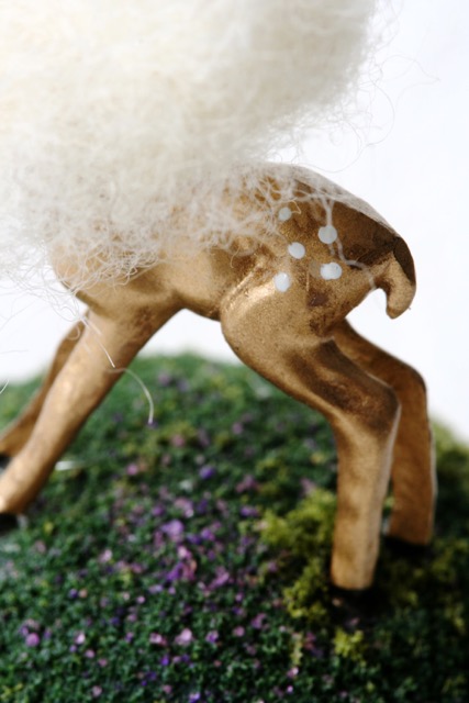 golden deer detail