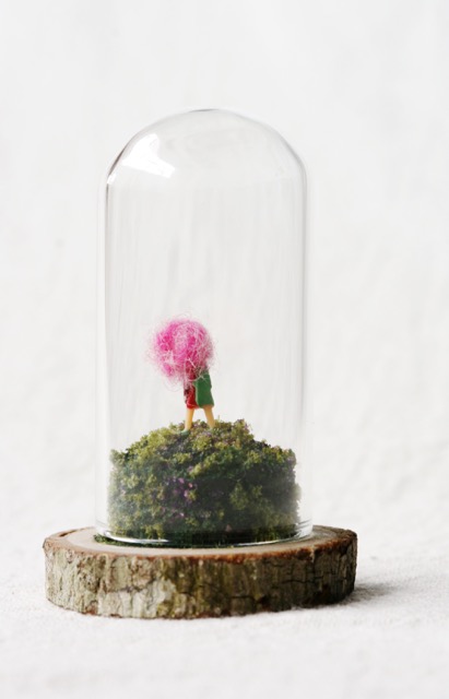 pink cloud approx: 2 1/4”tall & 1 3/4”diameter
